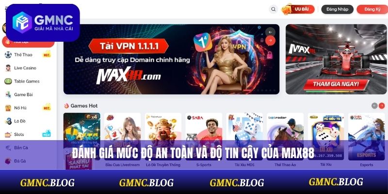 Đánh giá mức độ an toàn và độ tin cậy của Max88