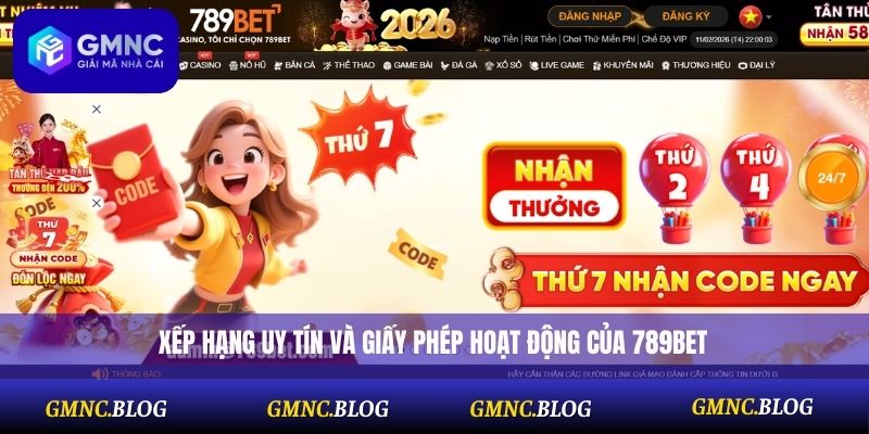 Xếp hạng uy tín và giấy phép hoạt động của 789BET