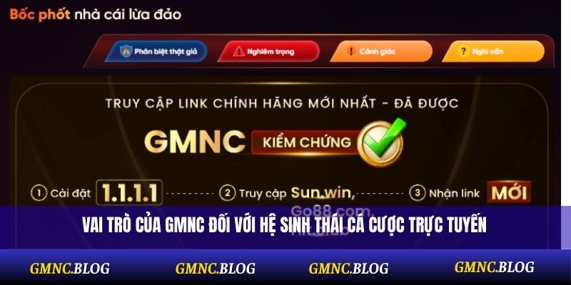 Vai trò của GMNC đối với hệ sinh thái cá cược trực tuyến